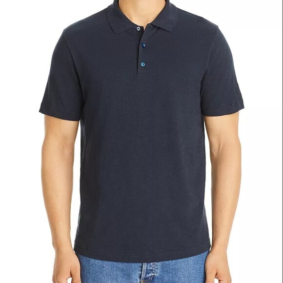 New with Tags Theory Men’s Navy Good Cotton Polo Size Small - Picture 1 of 12
